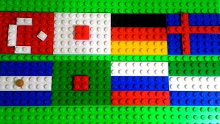 Some Country Flags With Lego #1 - Lego İle Bazı Ülkelerin Bayrakları #1