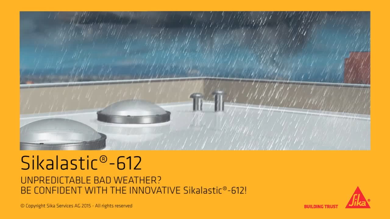 Sikalastic 612 Waterproofing Membrane For Exposed Roof Areas - YouTube