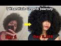 My NATURAL HAIR GROWTH journey || 7 Year Hair Growth