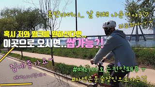 못나온다더니.. 나 보구 싶었구나?^^;; #브롬톤 #자전거라이딩 #한강라이딩