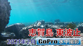 志賀島東波止でGoPro沈めてみた