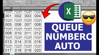 Auto Queue number add in ms excel I how to create token list - AN Help
