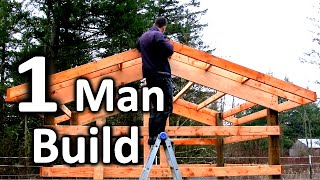 How to Build a Tiny Pole Barn in  -5 MINUTES-  | Chicken House Plans