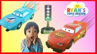 Disney Cars Toys Lightning McQueen and The King Launcher Play Set