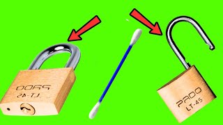 ✅ HOW TO OPEN A PADLOCK WHEN YOU LOST THE KEY 🗝️