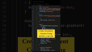 Create Increment Counter Using HTML | CSS | JS