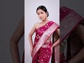 premium berry pink banarasi satin saree shop now exclusive banarasi silk saree bollywoodsarees