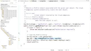Implement getProfile - Developing Scalable Apps with Java