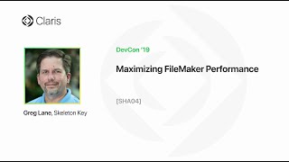 Maximizing FileMaker Performance [SHA04]