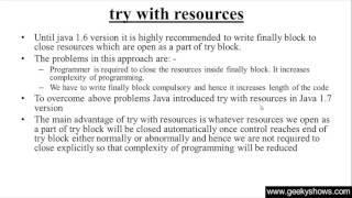 205. try with resources in Java Programming (Hindi)