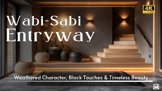 The Beauty of Wabi-Sabi: Crafting Entryway with Weathered Character, Black Touches \u0026 Timeless Beauty