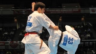 【新極真会】 第45回全日本空手道選手権大会　男子1回戦12  志村勇毅  vs.  河瀬惇志 SHINKYOKUSHINKAI KARATE