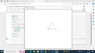 Drawing a Triangle using Python Turtle