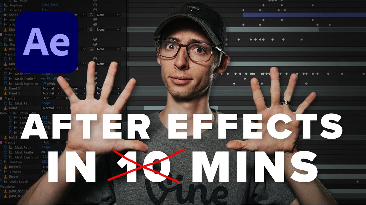 AFTER EFFECTS BASICS IN 10 MINUTES... BUT IT'S REALLY 20 MINS - YouTube