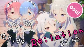 【Osu!】マウス手元動画 ☆5.04 DT HD 「Re:lation」