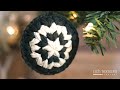 Rustic Village Christmas Ornament Crochet Pattern