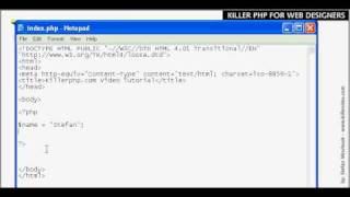 PHP Basics - Variables Part 1