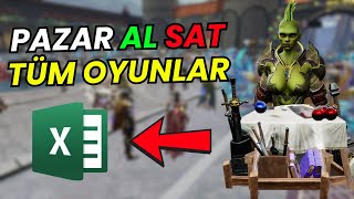 PAZAR AL SAT TÜM OYUNLAR RİSE ONLİNE , KNİGHT ONLİNE , ALBİON ONLİNE , METİN 2