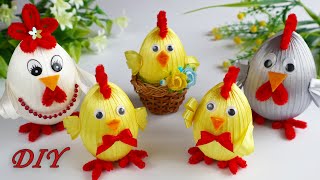 🐣Chickens, hen, cockerel with your own hands 🐔 Easter crafts🐣Easter decor