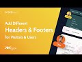 Adding Different Headers and Footers for Visitors and Users | JetThemeCore Plugin