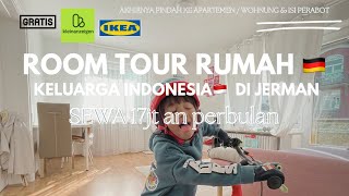 TIPS HEMAT ISI RUMAH DI JERMAN 🇩🇪 DAPET GRATIS PERABOT \u0026 ROOM TOUR RUMAH 17jt DI KOTA HAMBURG