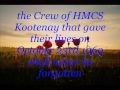 hmcs kootenay tribute