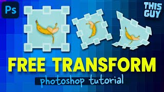 Use FREE TRANSFORM To Scale, Rotate & Warp Layers In Photoshop CC 2022
