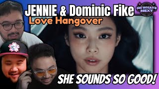 She sounds so good! JENNIE \u0026 Dominic Fike - Love Hangover (Official Video) - Reaction