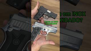 Pistola INOX ou OXIDADO? Qual é melhor? Taurus PT938 #shorts