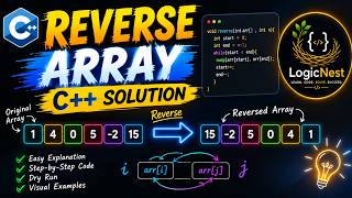 DSA with C++ | Reverse Array Problem | Two Pointer Approach | Easy Explaination