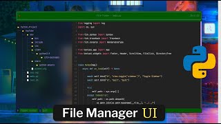 ASMR Programming - Codding Python TUI File \u0026 Folder Manager