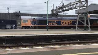 GBRF 66 - 66757 on the Tunstead-Northampton Service