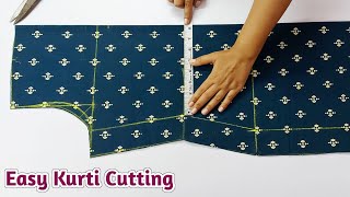 Kurti/Suit Cutting and Stitching Step by Step/Easy Kurti Cutting for Beginners with Very Useful Tips