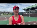 bu women s tennis pl semifinals post match interview 4 23 22