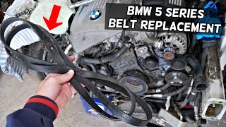 BMW E60 E61 SERPENTINE BELT REPLACEMENT REMOVAL DIAGRAM