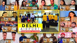 Youtubers reacts to Delhi Airport Terminal 3 | Indira Gandhi International Airport Journey