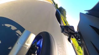 Yamaha R6 Fast Ride Rear Wheel View | Akrapovic Slip On Pure Sound | 2017 R6 #yamaha #motorcycle #r6