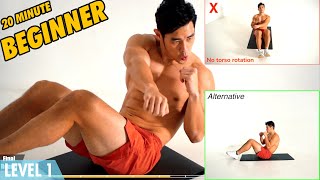 Basic Bodyweight Workout With Warm Up & Stretching | Beginner Friendly (Level 1.5)