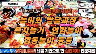 유아 놀이의 발달과정(연합놀이 협동놀이)  36갤이전에는 사회성 발달이 안됩니다