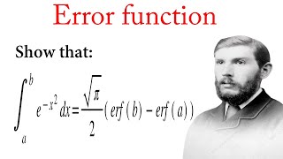 Error function solved problems