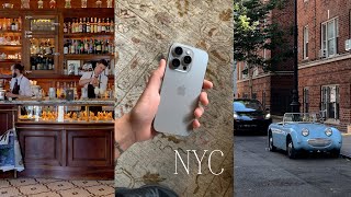 a week in NYC! iPhone 16 Pro Unboxing🩶 Classic Photo Booth \u0026 Food Adventures! Freelancer Diaries