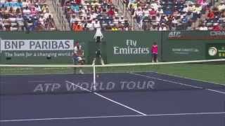 Roger Federer Hot Shot 2015 Indian Wells v. Berdych