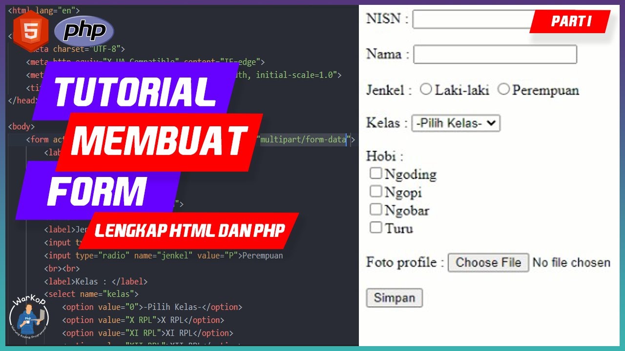 Tutorial Lengkap Form HTML Dan PHP | Hari Pertama Step By Step Menjadi ...