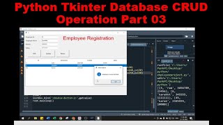 Python Project using Tkinter with MySQL Database Part 01 | MySQL 10