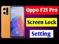 Oppo F21 Pro me screen lock kaise lagaye | how to set screen lock Oppo F21