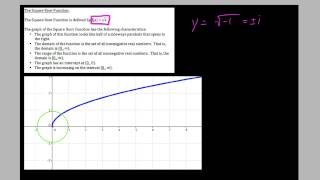 Parent Functions: The Square Root Function