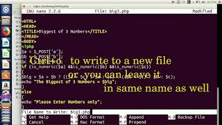 First PHP Program in Ubuntu