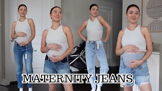 Maternity Jeans \u0026 Shorts Try-on Haul