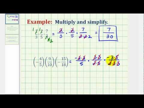 Ex: Find the Product of Three Fractions Ex: Find the Product of Three Fractions