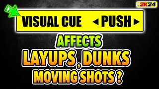 VISUAL CUE affects Dunks, Layups, Floaters, and MOVING shots on NBA 2K24?